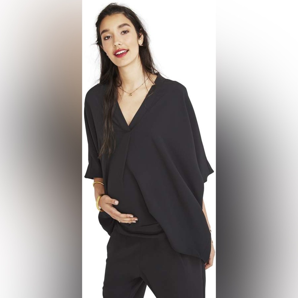Hatch - Maternity Notched Blouse